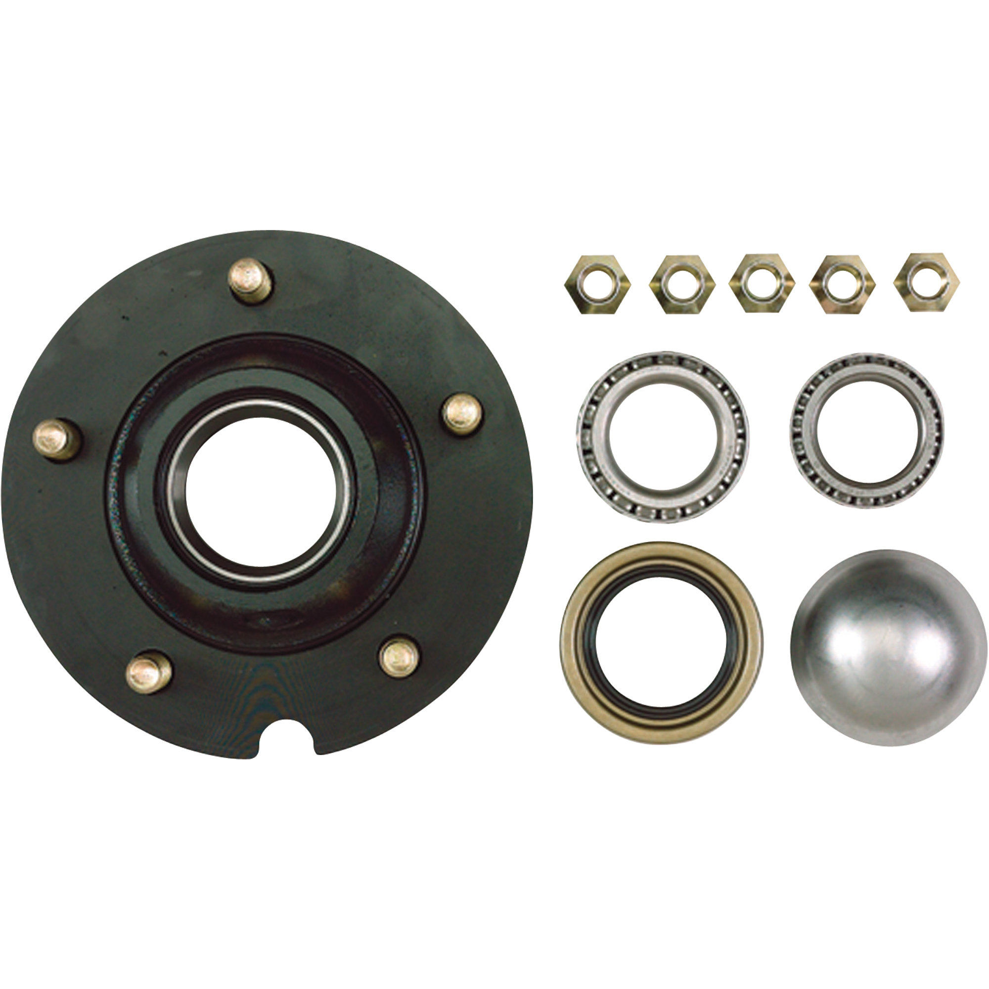 Reliable Ag Hub Assembly — 5-Hole, 2500-Lb. Capacity, Fits Item# 245, Model# 0030